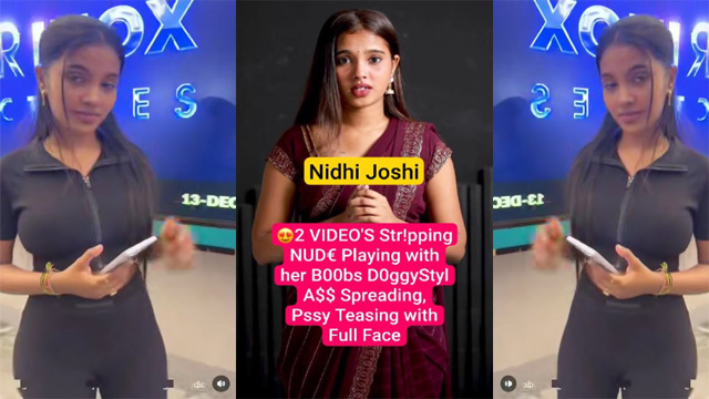 Nidhi Joshi Famous Insta Influencer Paid App Exclusive Stripping Nude Playing