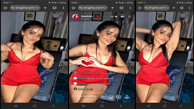 Tamil Insta fame Samiksha sexy live chat HD