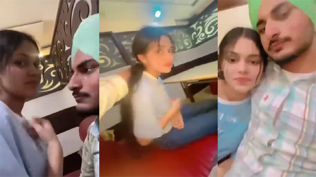 Punjabi Lover Nude Fun In Restaurant