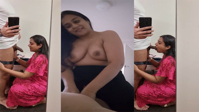 Indian Hot Wife Blowjob – And Taking Cum On Boobs Video Free